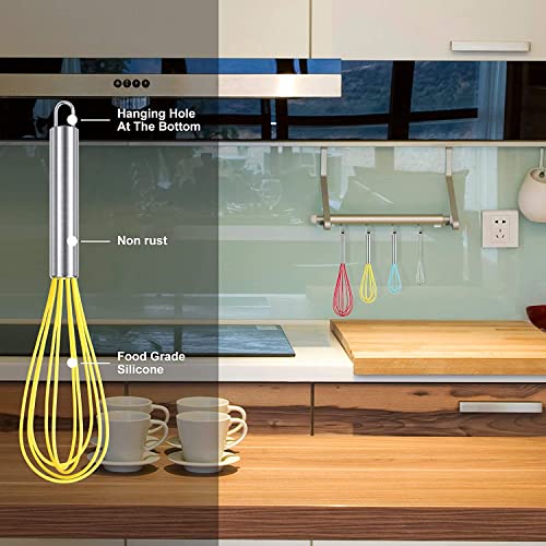 4 Pieces Silicone Whisks Set (4 Count)