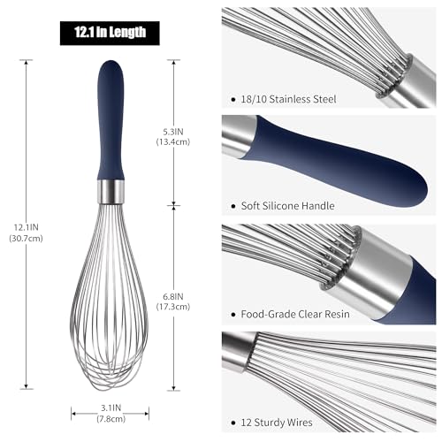 18 8 Stainless Steel Balloon Whisk for Cooking