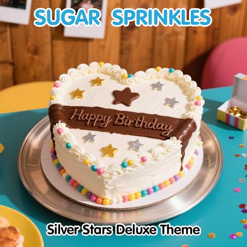 Edible Star Sprinkles (4.6 Ounce)