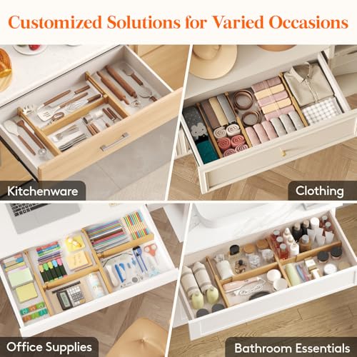 2.4" Kitchen Drawer Dividers (6 Count)