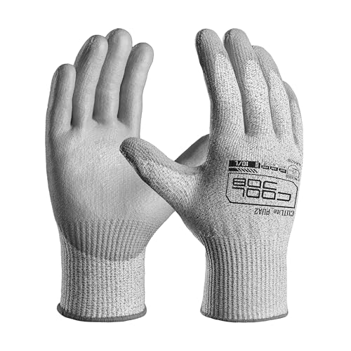 120 Pairs A2 PU Cut Resistant Safety Work Gloves with Grip (120 Count)