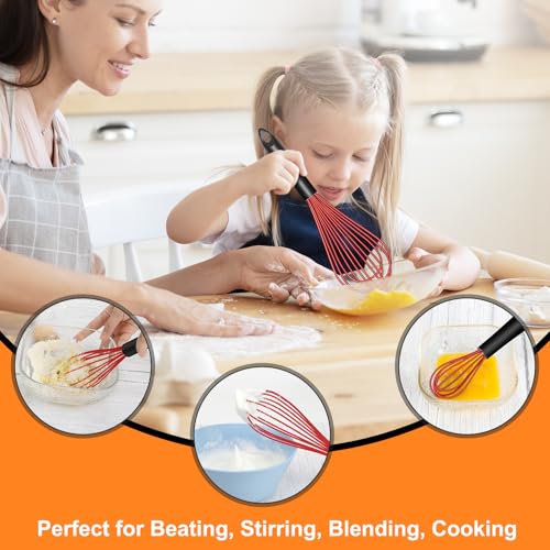 4 Pieces Silicone Whisks Set (4 Count)