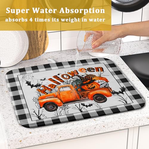 Holiday Truck Dish Drying Mat