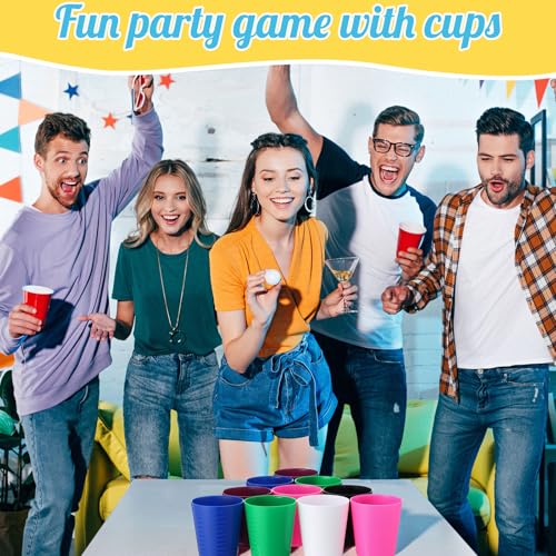 36 Pcs Kids Plastic Cups 8 oz Drinking Toddler Cups (36 Count)