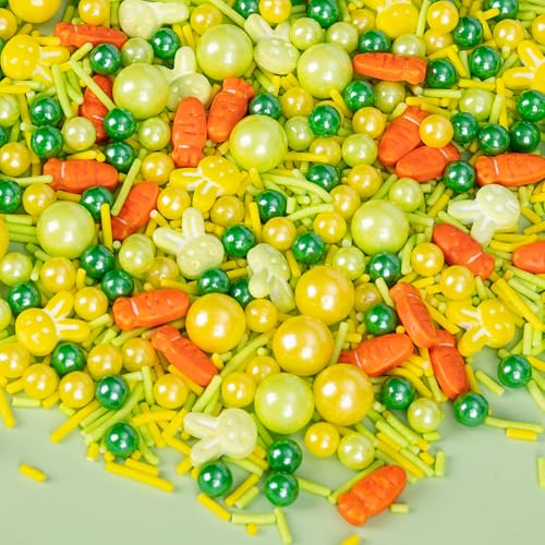 Edible Yellow Green Sprinkles for Cake Decorating (4.5 Ounce)