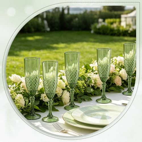 24 Pack Plastic Champagne Flutes (24 Count)