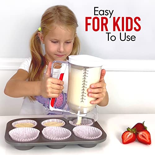Mess Free Pancakes Pourer & Cupcake Batter Dispenser