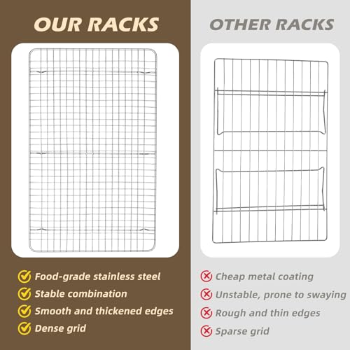 3 PCS Silver Stackable Cooling Rack (125 Count)