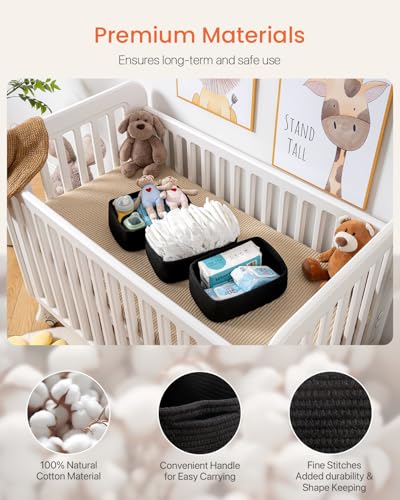 Small Woven Storage Basket for Organizing (3 Count)
