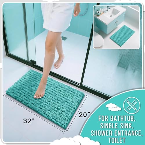 Bathroom Rugs Non Slip Washable 32x20 Inch