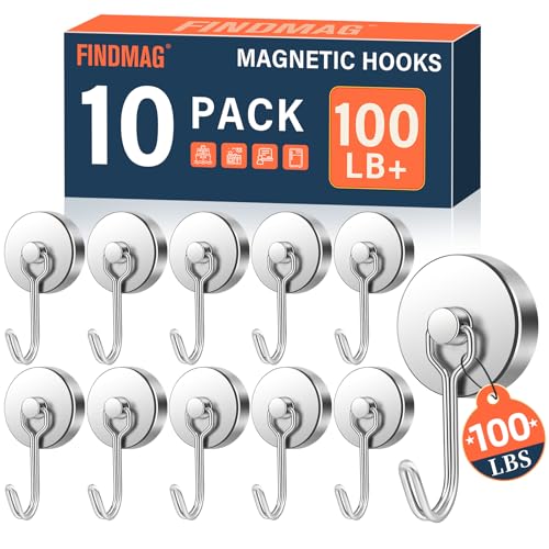 10 Pack Magnetic Hooks for Cruise Cabins (10 Count)
