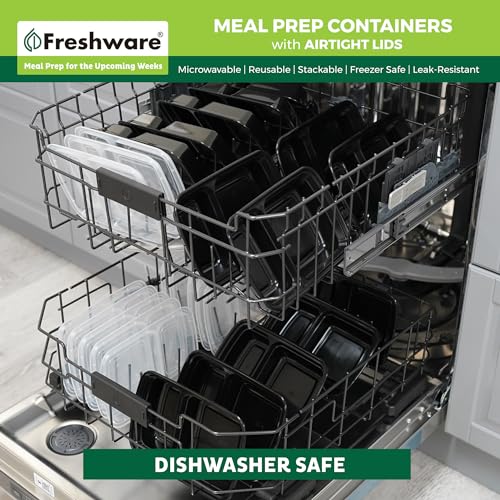 Meal Prep Containers with Lids 28 oz [50 Pack] 2 (50 Count)