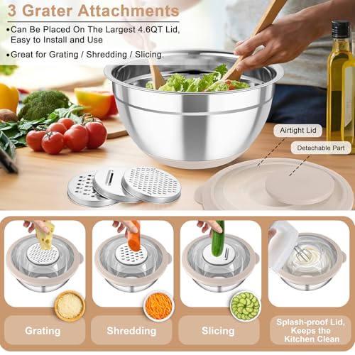 Mixing Bowls with Colander (4 Count)