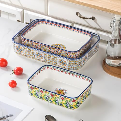 Ceramic Casserole Dishes Set of 3 (3 Count)