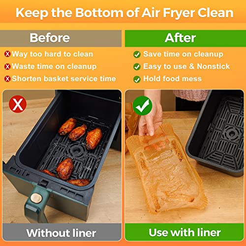 305Pcs Air Fryer Liners 8.5" x 5.5" for Bella Slim (305 Count)