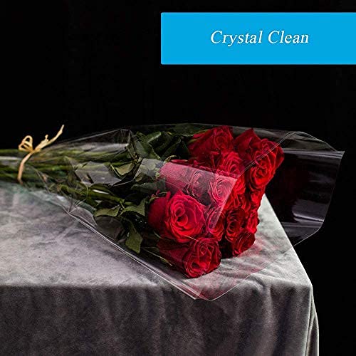 220ft Clear Cellophane Wrap Roll (577.5 Sq Ft)