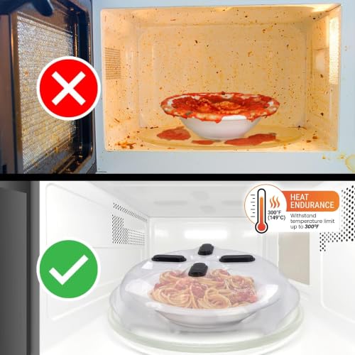 Magnetic Microwave Splatter Cover for Food