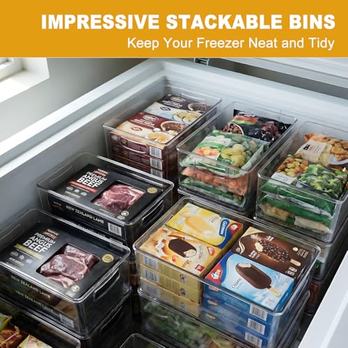 8 Pack Freezer Organizer Bins (10 Count)
