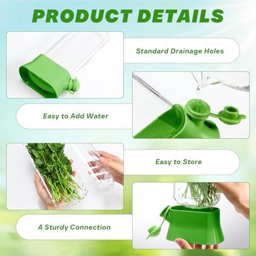 2 Pieces Herb Saver for Refrigerator Fresh Herb Keeper Cilantro Container for Fridge Saver Pod for Cilantro (2 Count)