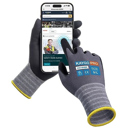 Work Gloves MicroFoam Nitrile Coated (3 Count)