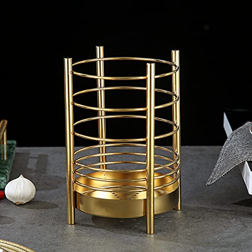 Gold Kitchen Utensil Holder for Kitchen Counter