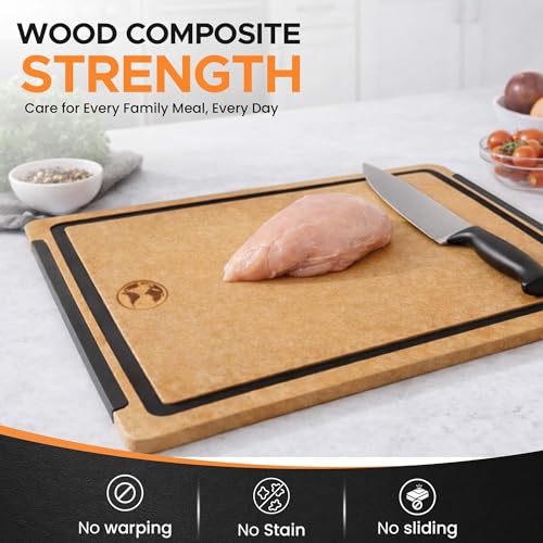 Composite Wood Cutting Board Set of 3 (3 Count)