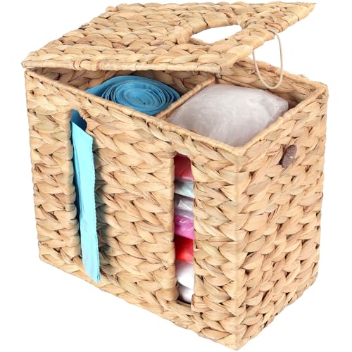 Trash Bag Holder with Scalloped Lid 13