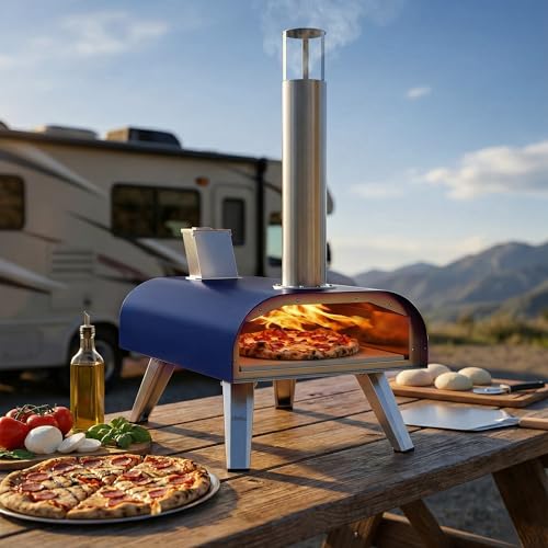 12" Multi Fuel Outdoor Pizza Oven Reach up to 1110℉
