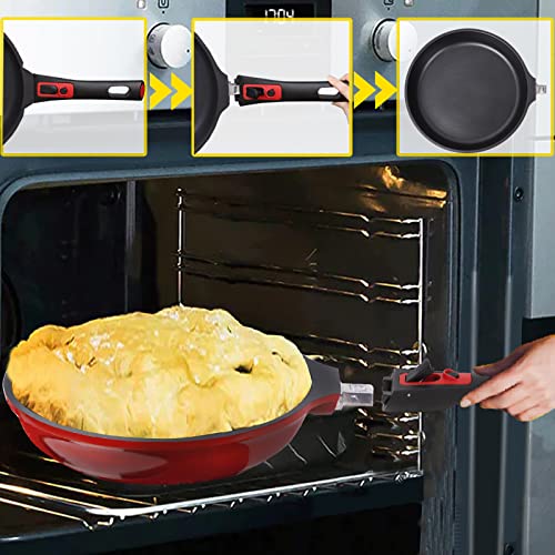 Nonstick Frying Pan Skillet with Silicone Lid