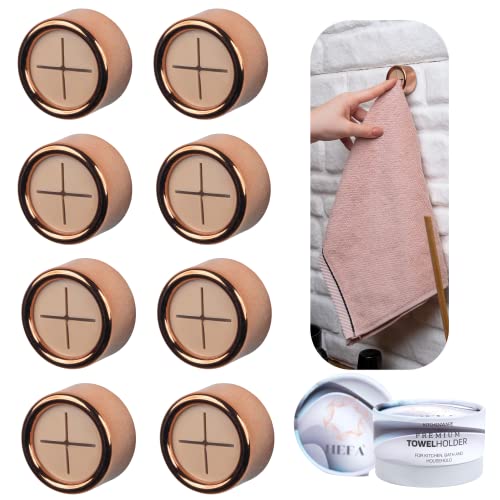 Towel Hooks Dish & Hand Towel Holder (8 Count)