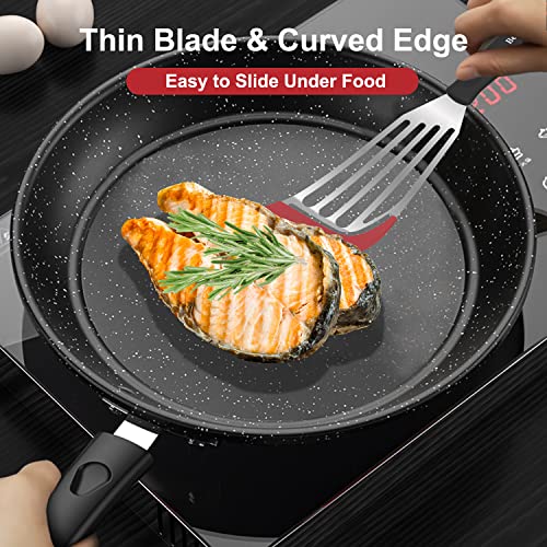 2 Piece Silicone Fish Spatula for Nonstick Cookware (2 Count)