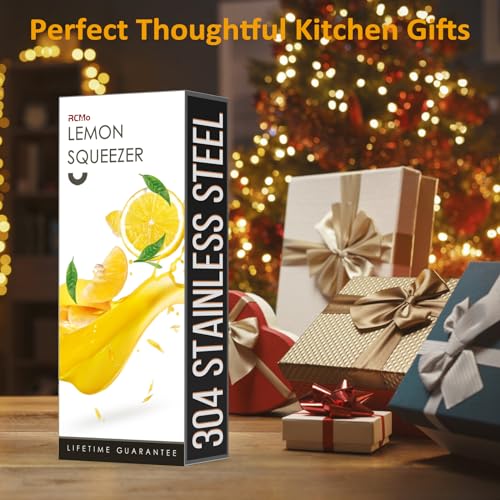 Lemon Squeezer 304 Stainless Steel Large Metal Manual Citrus Juicer