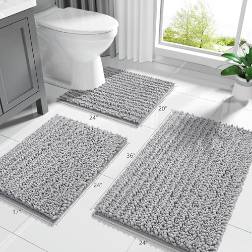 Bathroom Rugs Non Slip Washable 32x20 Inch
