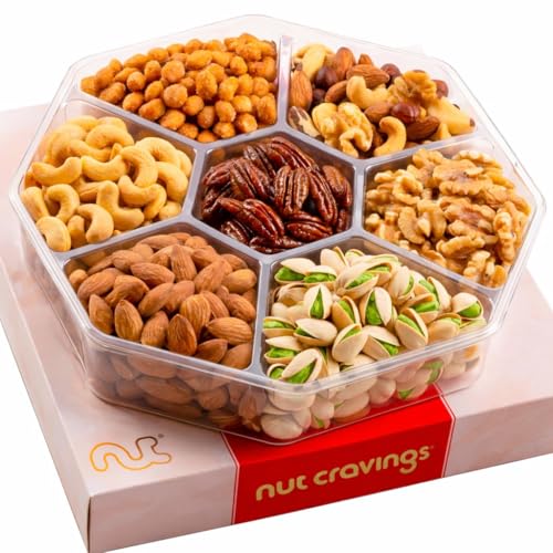 Mixed Nuts Gift Basket in Red Gold Box (16 Ounce)