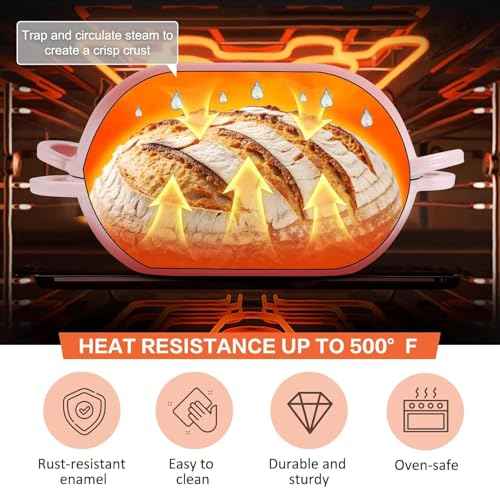 2.5 QT Enameled Cast Iron Sourdough Bread Oven