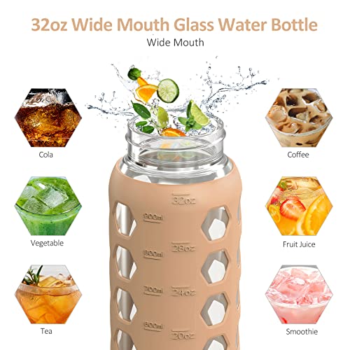 Glass Water Bottle