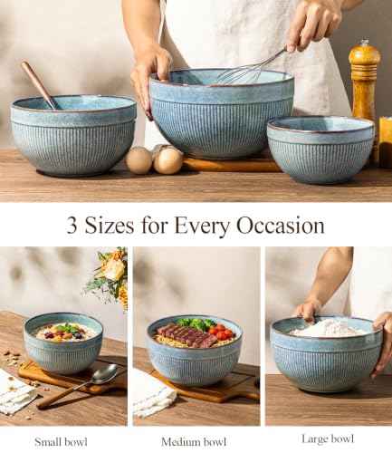 Ceramic Mixing Bowls Set of 3 (3 Count)