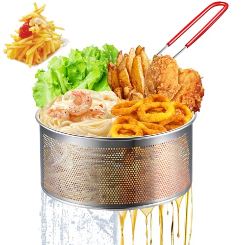 Deep Fryer Basket 304 Stainless Steel for Frying French Fries Cooking