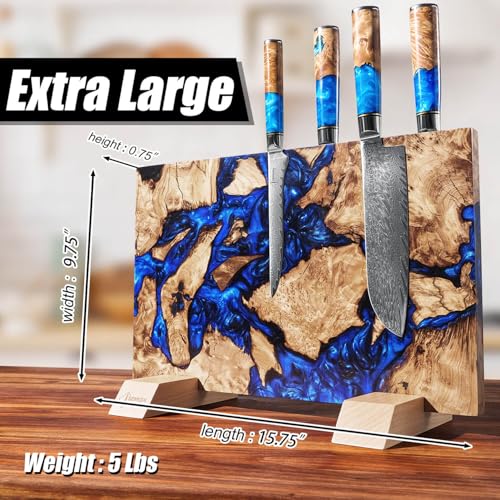 SENKEN "Dark Tsunami" Extra Large Magnetic Knife Block (16 Count)