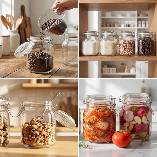 4 Pack Glass Canister Set (4 Count)