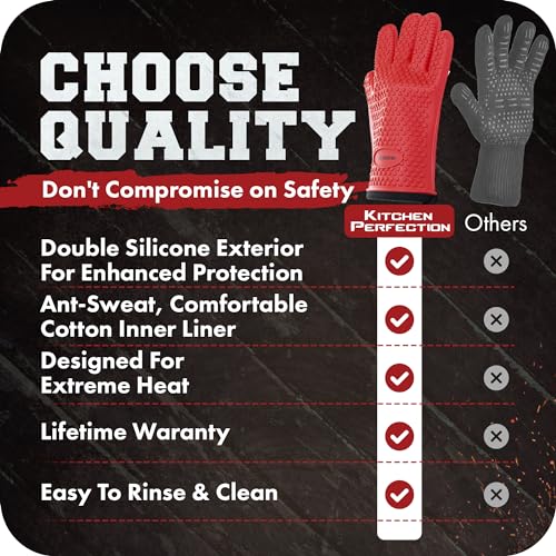 S Silicone Smoker BBQ Gloves (2 Count)