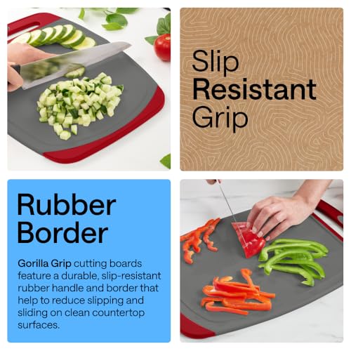 BPA Free Reversible Kitchen Cutting Board (3 Count)