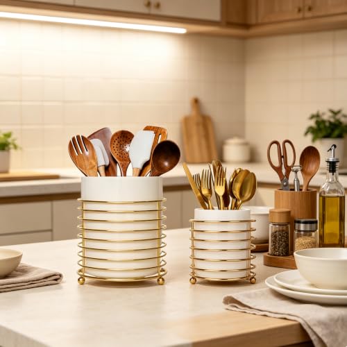 Utensil Holder for Kitchen Counter Large Cooking Utensil Holder