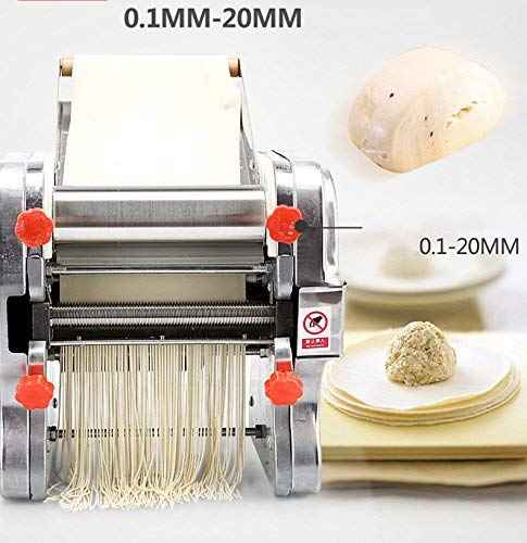 Hengwei 750W 110V Stainless Steel Commercial Electric Noodle Making Pasta Maker Dough Roller Noodle Cutting Machine