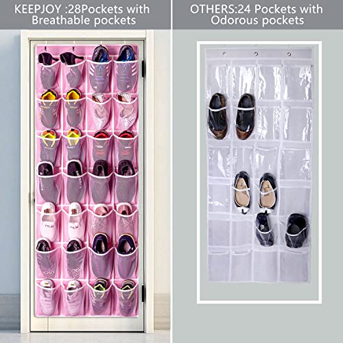 28 Pocket Over The Door Shoe Organizer