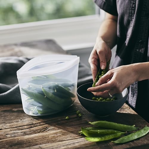 Premium Reusable Silicone Food Storage Bowl