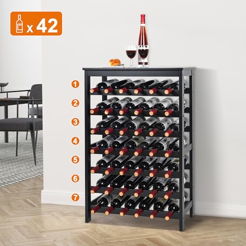 42 Bottles Bamboo Wine Rack (42 Count)
