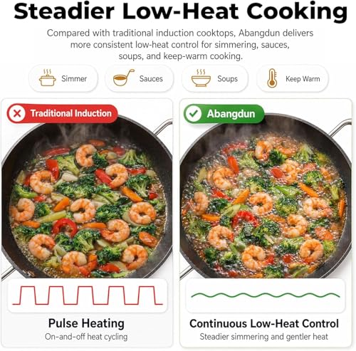 1700W Concave Induction Wok Cooktop
