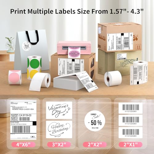 Bluetooth Thermal Shipping Label Printer