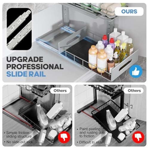 Under Sink Organizer Upgrade To Professional Rails